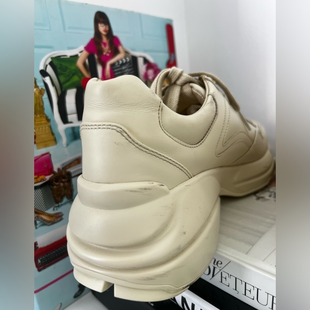 Gucci Off-White Vintage Logo Rhyton Sneakers Womens Size 40.5 U.S 9.5 - Picture 5 of 8